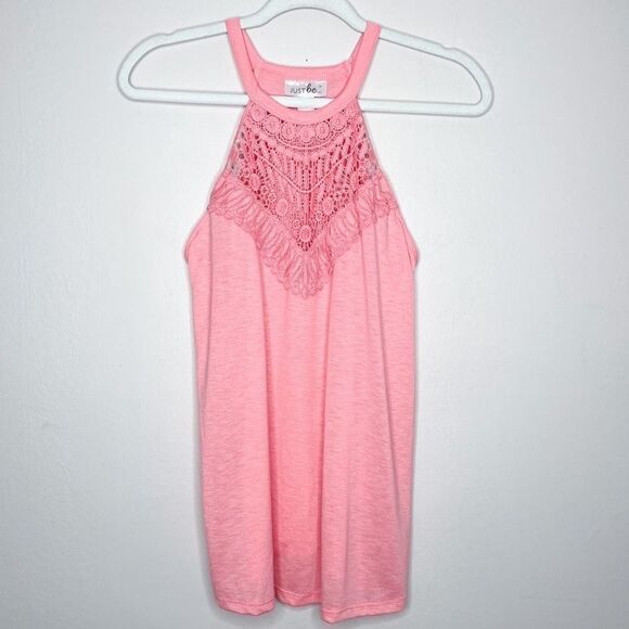 Just Be… pink summer boho‎ halter tank top - Picture 1 of 4
